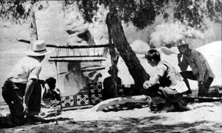 Navajo weaver