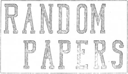 RANDOM PAPERS