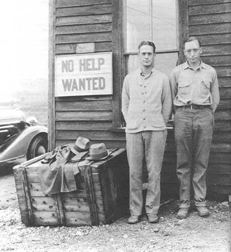 What were some of the jobs available during the Great Depression?