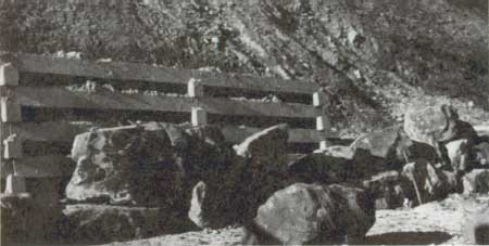boulder facing, Hot Springs NP