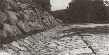 boulder facing and in-fill, Hot Springs NP