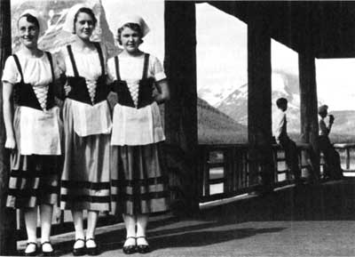 waitresses at Glacier National Park