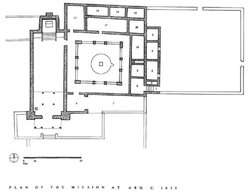 Plan of the mission of Abó