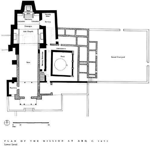 Plan of the mission of Abó