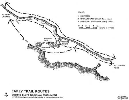 early trail routes map