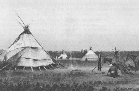 Ojibway camp