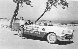 1956 Oldsmobile adapted for tours of the dunes