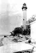 Erosion at lighthouse