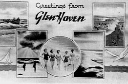 Postcard promoting Glen Haven tourism