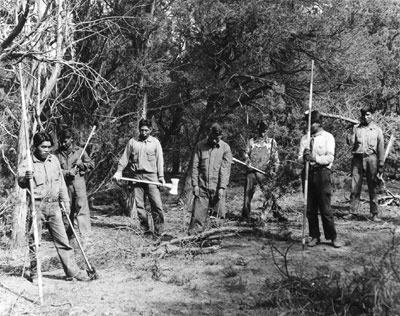 Navajo workers