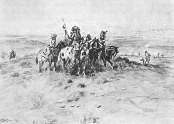 Native Americans on horseback
