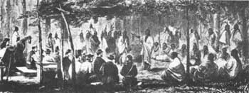 council with Kiowas and Comanches