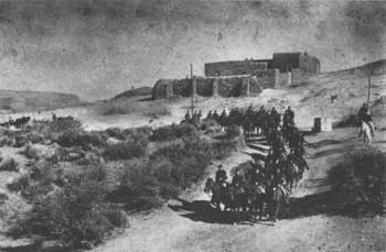 soldiers on horseback