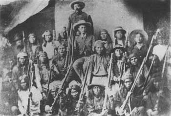 Lt. Charles B. Gatewood with Apache scouts