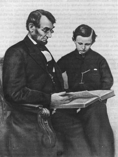 Lincoln and son Tad