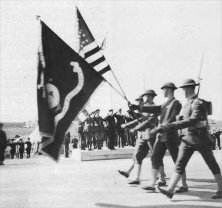 Marine color guard