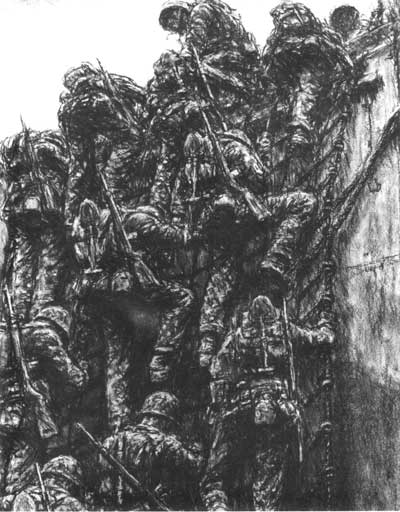 sketch of Marines