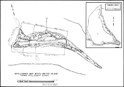 map of Betio Island