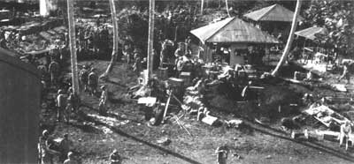 landing of the artillery group