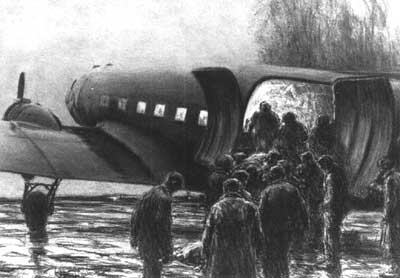 sketch of Douglas airplane