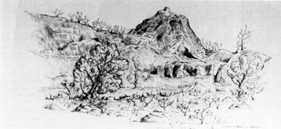 sketch of 'Turkey Knob'