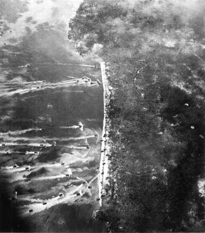 aerial view of beach