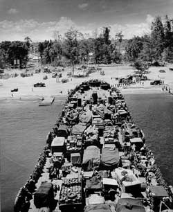 Coast Guard-manned LST beaches