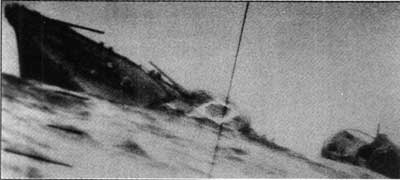 Japanese ship sinking