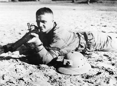 Marine with rifle