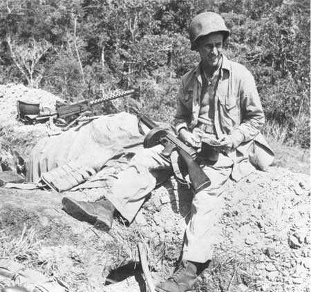 Marine machine gunner