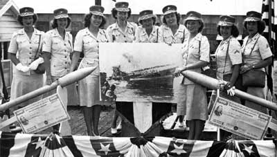 Women Marines on bond tour