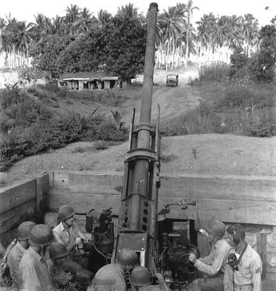 3d Defense Battalion 90mm antiaircraft gun