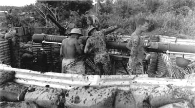 Marines operating an optical gun director