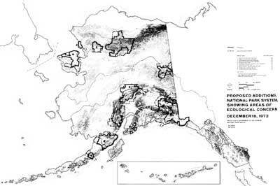 map of proposed NPS additions in Alaska