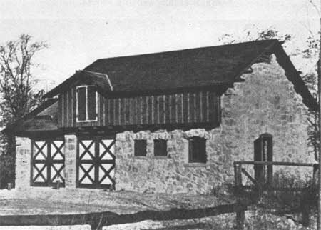 storage and work shop in Pilot Knob State Park