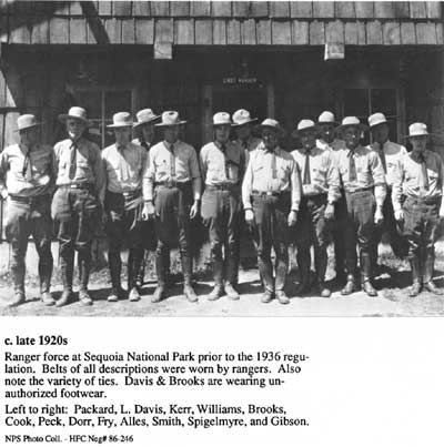 Rangers at Sequoia NP, late 1920s