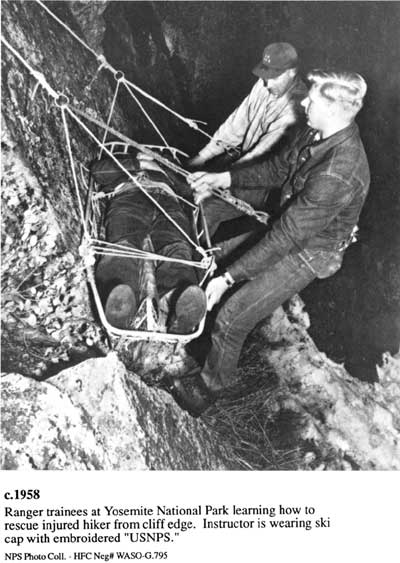 Ranger trainees at Yosemite NP, 1958