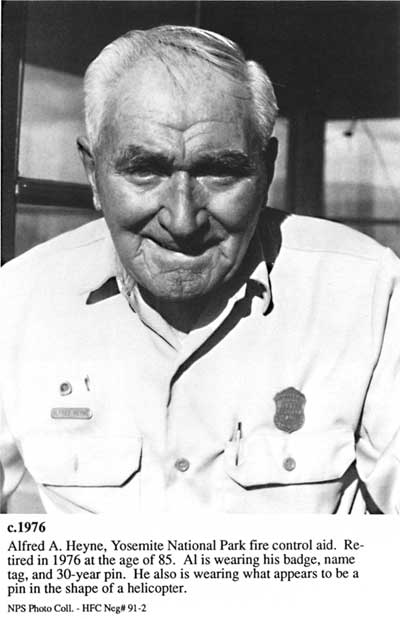 Alfred A. Heyne at Yosemite NP, 1976