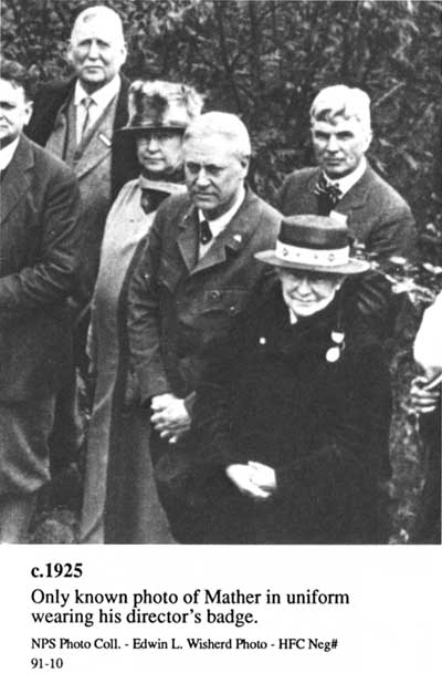 Stephen Mather, 1925