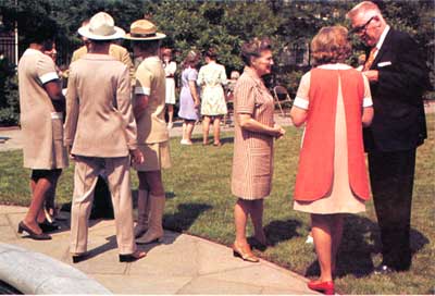 modelling of new women's uniforms