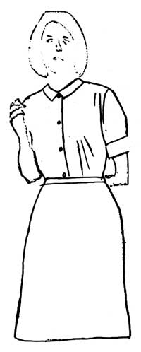drawing of blouse
