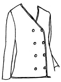 drawing of vest