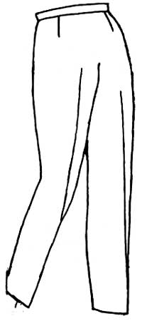 drawing of slacks