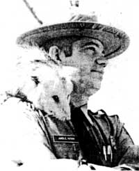 James E. Putman and a friendly opposum