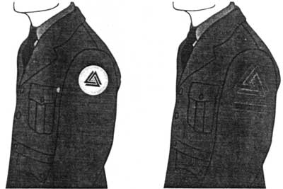 Design boards showing new emblem