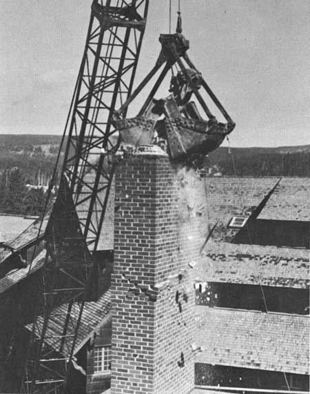 chimney damage