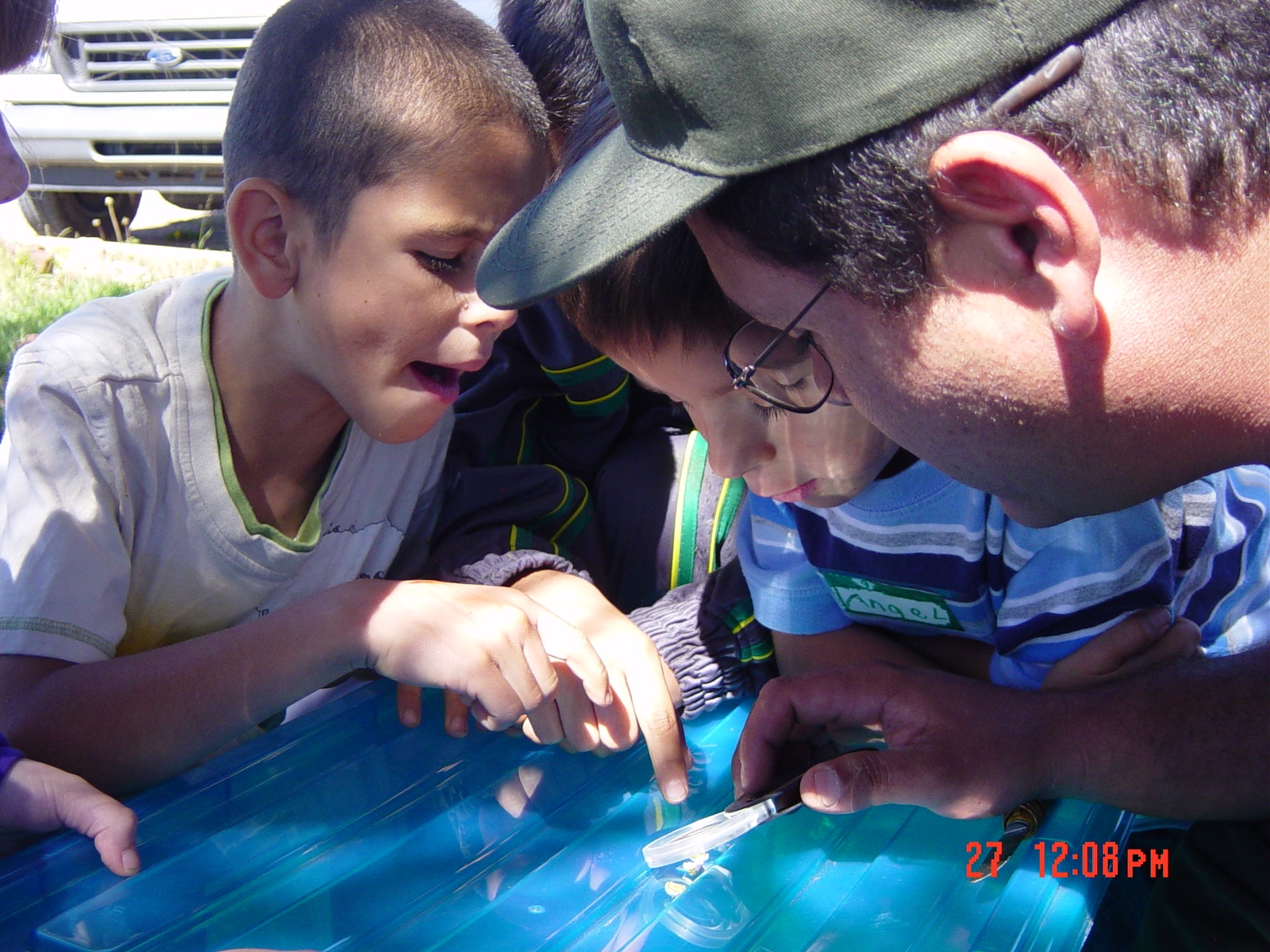 Ranger explaining puebloan farming techniques.