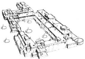 Pecos pueblo drawing Pecos pueblo drawing