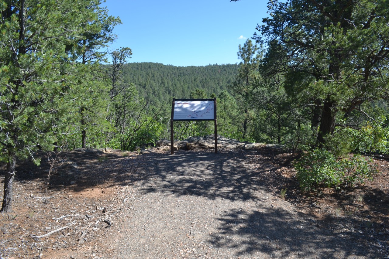 Civil War Wayside Trees, Path, Sign