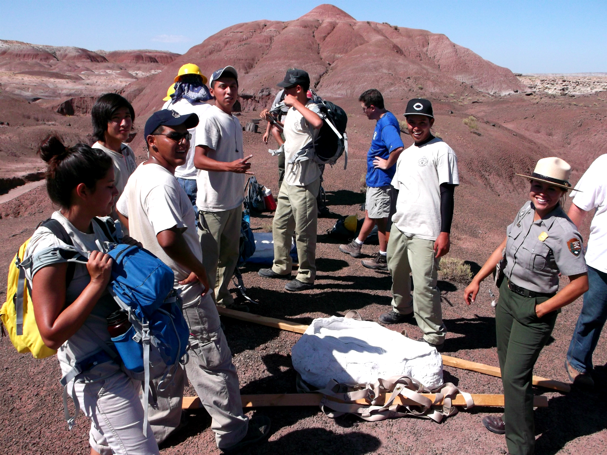 04-09-11 NCC in the field, working in the red badlands